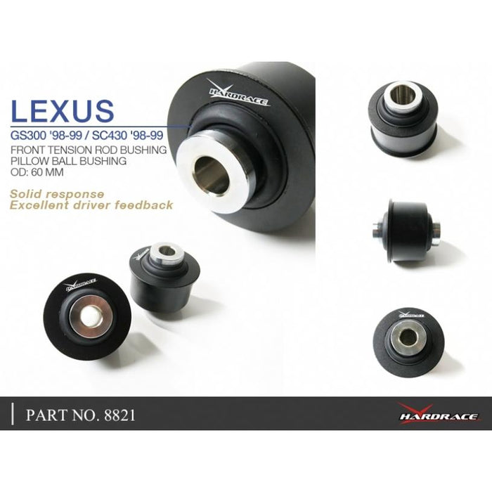 Hardrace Front Tension/Caster Rod Bushing Toyota, Lexus, Aristo, Gs, Sc, Z30 91-00, Jzs160 98-05, Jzs16 97-04