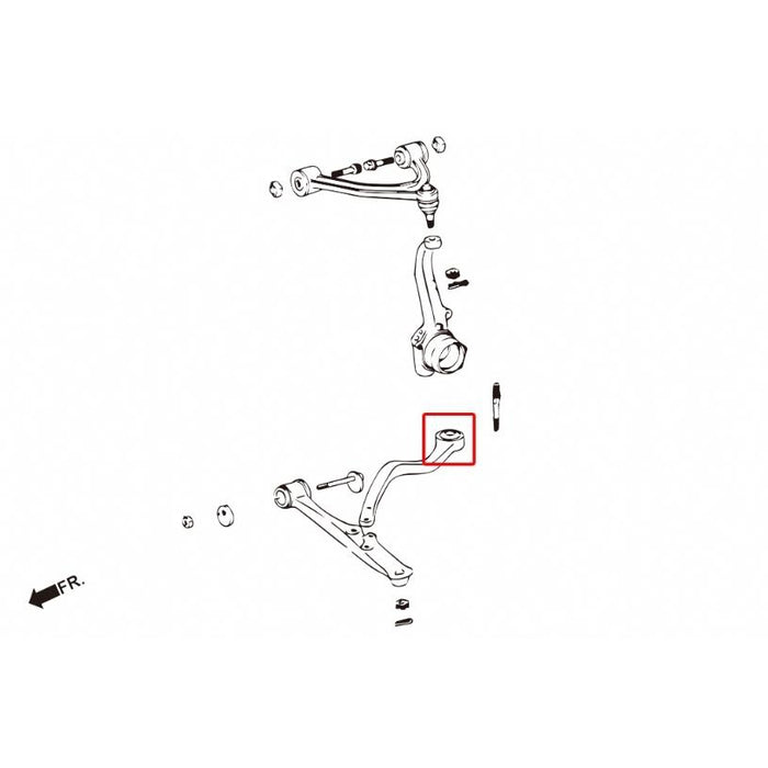 Hardrace Front Tension/Caster Rod Bushing Toyota, Lexus, Aristo, Gs, Jzs160 98-05, Jzs16 97-04