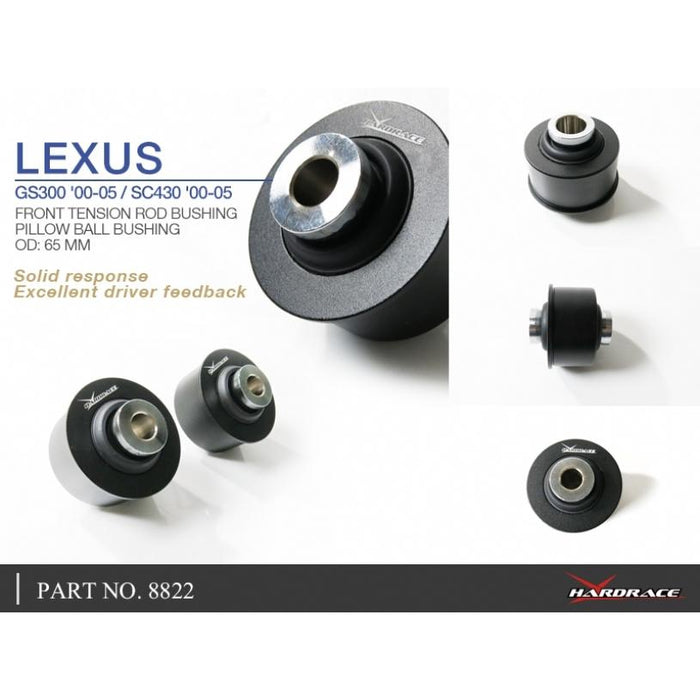 Hardrace Front Tension/Caster Rod Bushing Toyota, Lexus, Aristo, Gs, Jzs160 98-05, Jzs16 97-04
