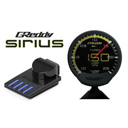 GReddy Sirius Meter - Water Temp 0/120 (Deg.C) 74mm Analog Gauge (w/Water Temp Sensor & Harness Set)