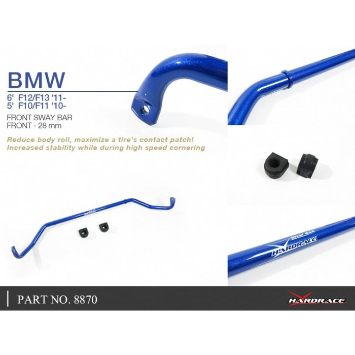 Hardrace Front Sway Bar 28Mm Bmw, 5/6 Series , F06/F12/F13, F10/F11/F07