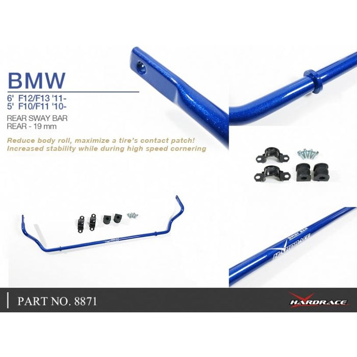 Hardrace Rear Sway Bar 19Mm Bmw, 5/6 Series , F06/F12/F13, F10/F11/F07