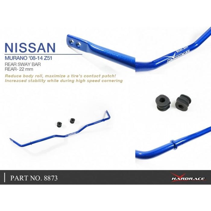 Hardrace Sway Bar Nissan, Murano, Z51 09-14