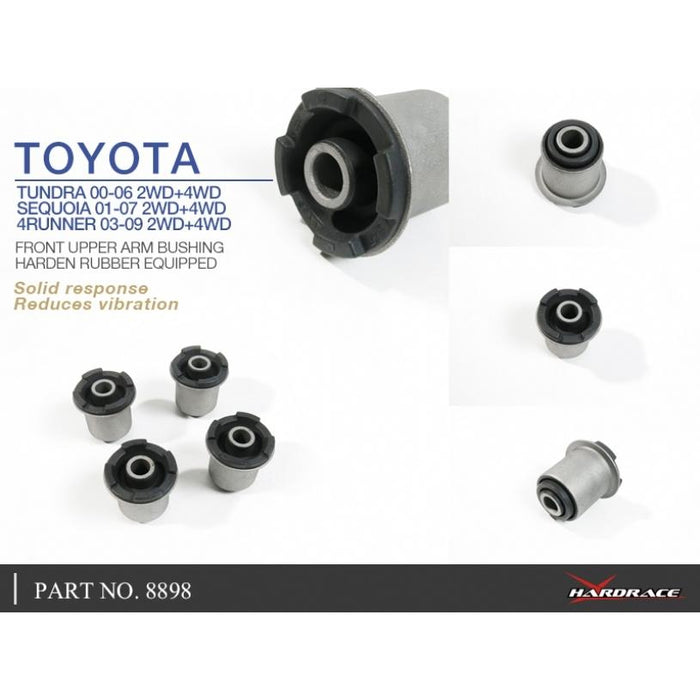 Hardrace Front Upper Arm Bushing (Suits 2Wd+4Wd) Toyota, 4Runner, Sequoia, Tundra, 00-06, 01-07, N210 03-09, N280 09-Present
