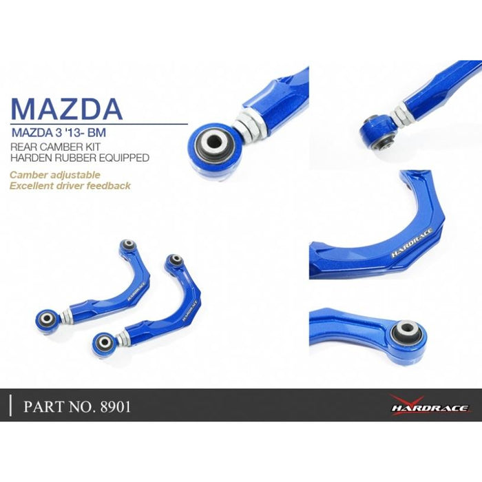 Hardrace Rear Camber Kit Mazda, 3/Axela, Bm/By 14-18