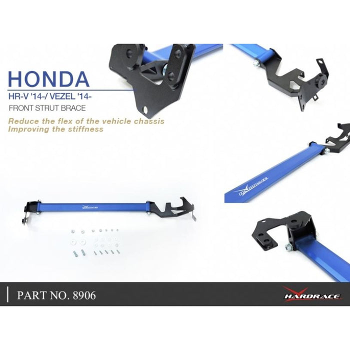 Hardrace Front Strut Bar Honda, Hrv, 14-Present