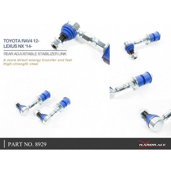 Hardrace Rear Adjustable Sway Bar Link Toyota, Lexus, Nx, Rav4, Az10 14-, Xa40 13-18