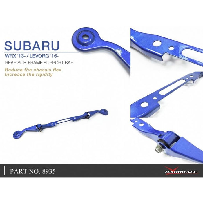 Hardrace Rear Subframe Support Bar 1Pc/Set Subaru, Impreza, Levorg, 14 -, Wrx/Sti Va 14-