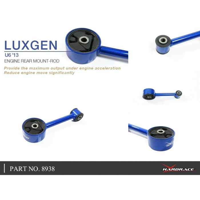 Hardrace Engine Rear Mount-Rod Luxgen, U6, 13-