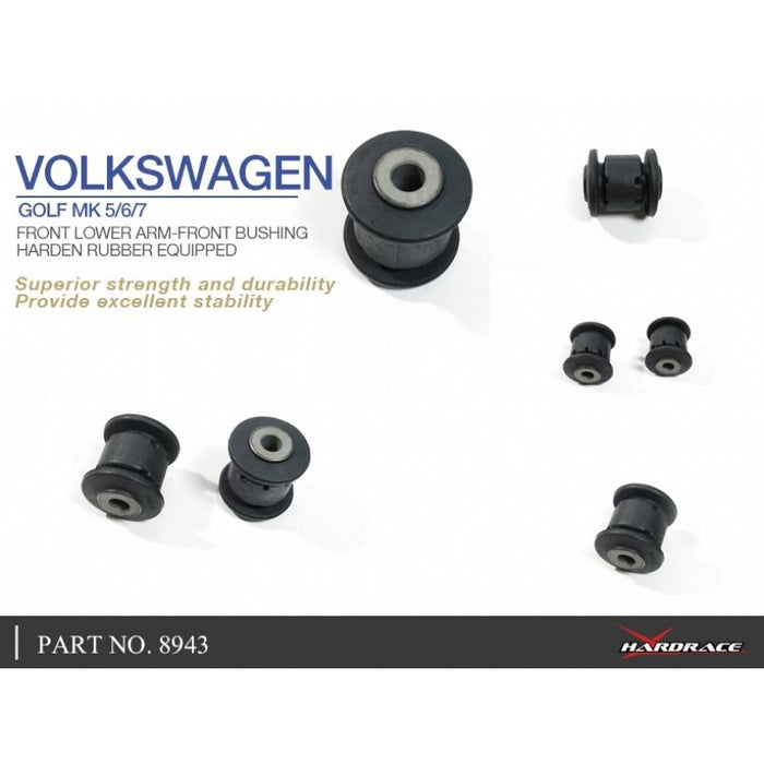 Hardrace Front Lower Arm-Front Bushing Audi, Skoda, Volkswagen, A3, Beetle, Cc, Eos, Golf, Jetta, Karoq, Kodiaq, Octavia, Passat, S3, Scirocco