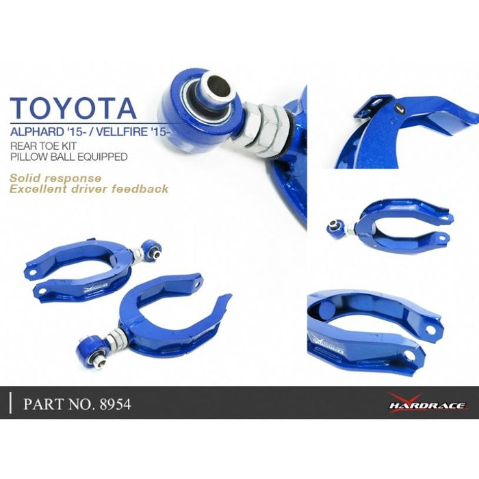 Hardrace Adjustable Camber/Toe/Caster Arm Toyota, Alphard/Vellfire, 15-Present
