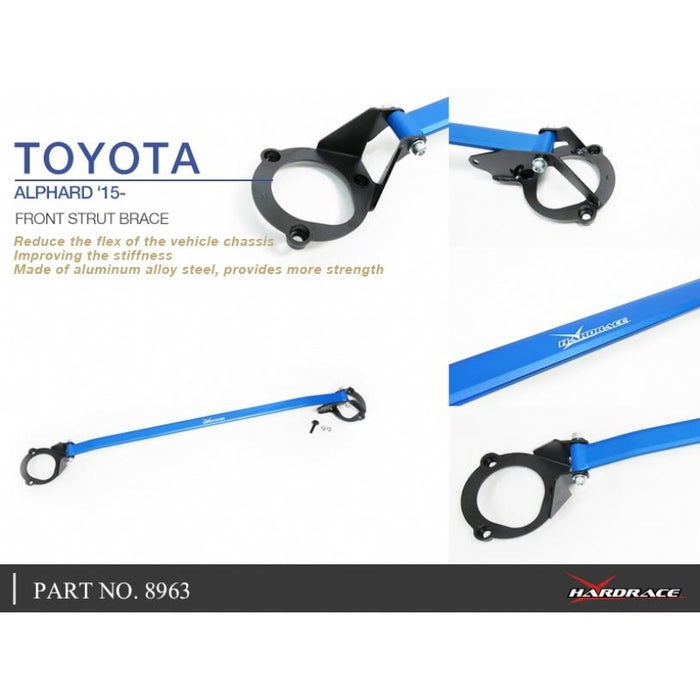 Hardrace Front Strut Bar Toyota, Alphard/Vellfire, 15-Present