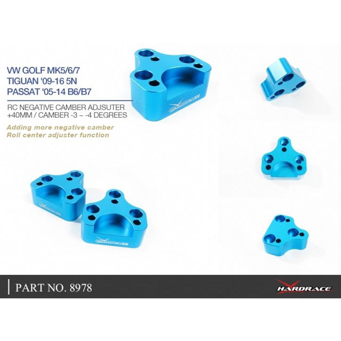 Hardrace Roll Center Camber Adjuster Audi, Volkswagen, A3, Altea, Beetle, Caddy, Cc, Eos, Golf, Golf R, Jetta, Leon, Octavia, Pas