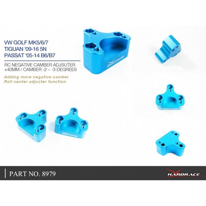 Hardrace Roll Center Camber Adjuster Audi, Volkswagen, A3, Altea, Beetle, Caddy, Cc, Eos, Golf, Golf R, Jetta, Leon, Octavia, Pas