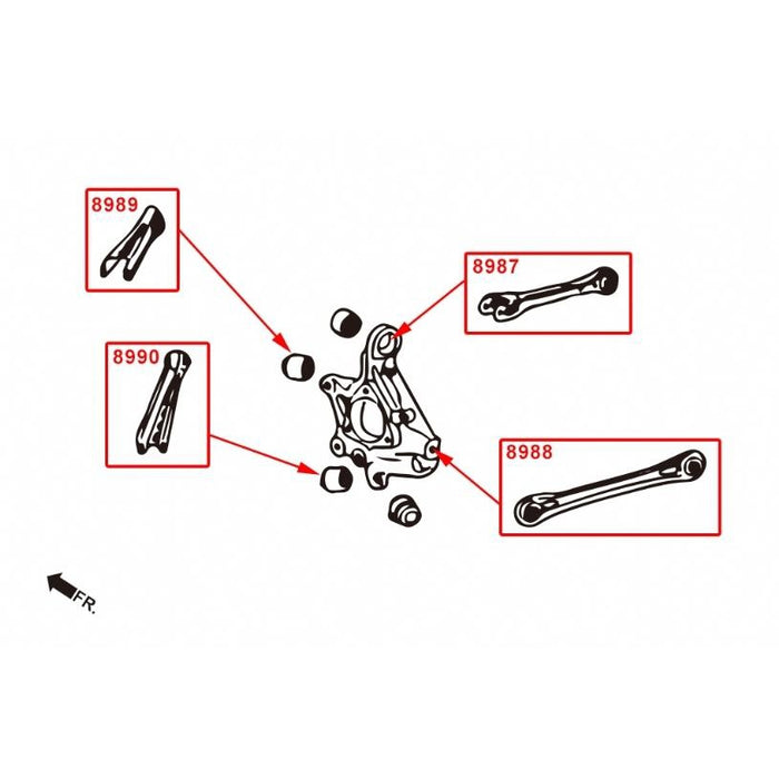 Hardrace Rear Toe Kit Cadillac, Ats-L, 14-Present