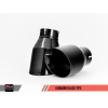 AWE Tuning Audi B9 A4 Track Edition Exhaust Dual Outlet - Diamond Black Tips (Includes DP)