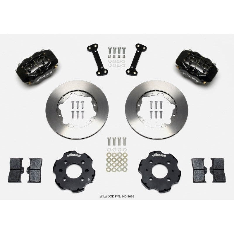 Wilwood Forged Dynalite Front Hat Kit 11.00in GT Rotor Red 95-05 Miata main image 0