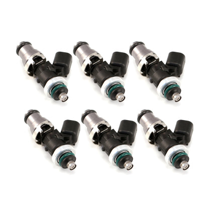 Injector Dynamics 1700cc Injectors-48mm Length-14mm Top - 14mm Low O-Ring (R35 Low Spacer)(Set of 6) Infiniti G37