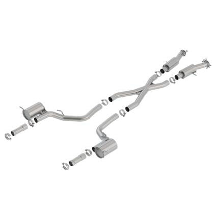Borla 2018+ Jeep Grand Cherokee TrackHawk 6.2L V8 AWD 3in S-Type CatBack Exhaust Uses Factory Tips