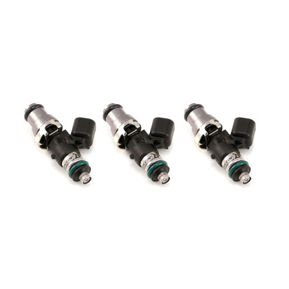 Injector Dynamics 1340cc Injectors - 48mm Length - 14mm Grey Top - 14mm Lower O-Ring (Set of 3) Ski-Doo 1200 E-Tec 09-12