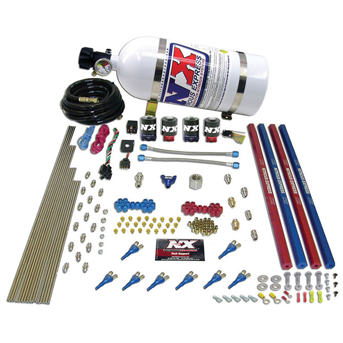 Nitrous Express Shark/Alc (250-650HP) 2 Solenoid Nitrous Kit w/o Bottle