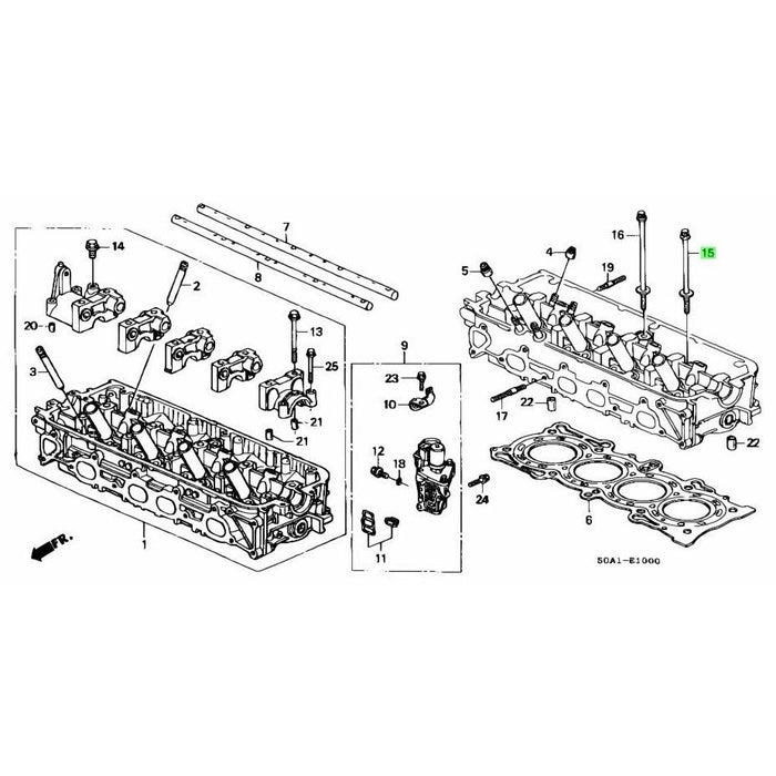 Honda Genuine Head Bolts - F20B (SOHC Engine)