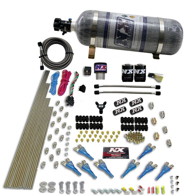 Nitrous Express Pro-Shk/Gas 2 Fuel 1 Supershark Solenoid Nitrous Kit (200-600HP) w/o Bottle
