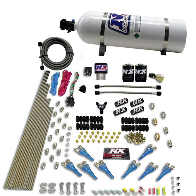 Nitrous Express Pro-Shk/Gas 2 Fuel 1 Supershark Solenoid Nitrous Kit (200-600HP) w/o Bottle