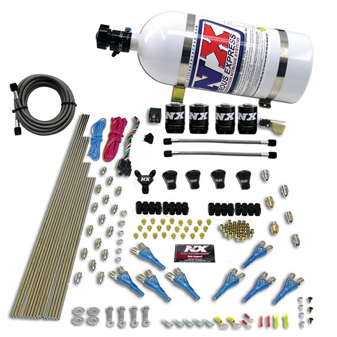 Nitrous Express Pro-Shk/Gas Nitrous Kit (200-600HP) 4 Solenoids w/o Bottle