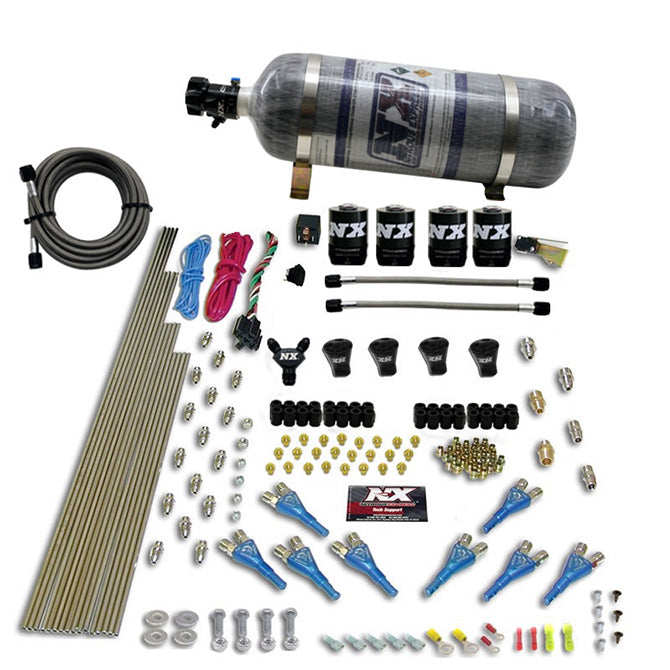 Nitrous Express Pro-Shk/Gas Nitrous Kit (200-600HP) 4 Solenoids w/o Bottle