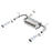 Borla 12-14 Jeep Wrangler JK 2Dr & 4Dr Rear Section ATAK Single Sqaure Rolled Angle-Cut Exit Exhaust