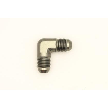 DeatschWerks 6AN Male Flare To 6AN Male Flare 90-Degree Coupler Fitting