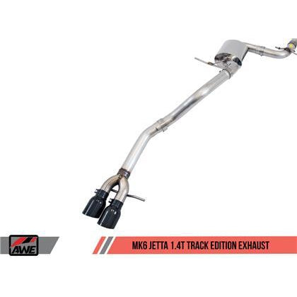 AWE Tuning 09-14 Volkswagen Jetta Mk6 1.4T Track Edition Exhaust - Chrome Silver Tips