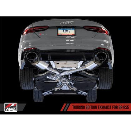 AWE Tuning Audi B9 RS 5 2.9L (Res.For Performance Cat) Touring Edition Exhaust w/ Diamond Black Tips