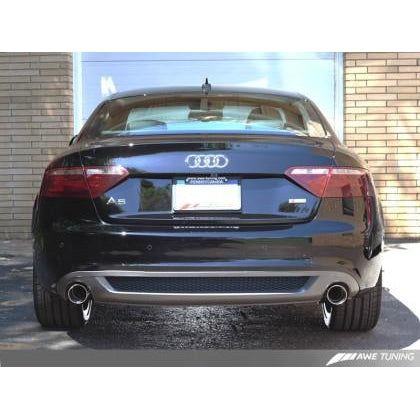 AWE Tuning Audi B8 A5 3.2L Touring Edition Exhaust System - Dual 3.5in Diamond Black Tips
