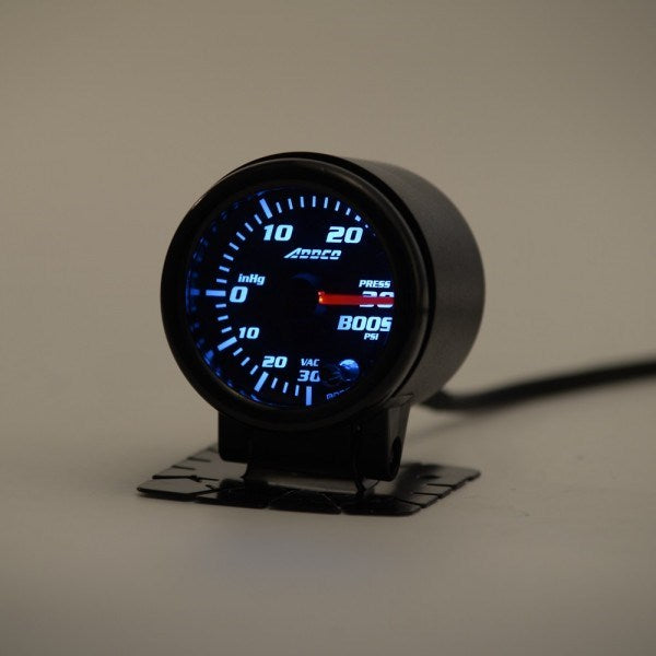 ADDCO - 52mm Universal PSI Turbo Boost Gauge LED 7 colours With Sensor and Holder