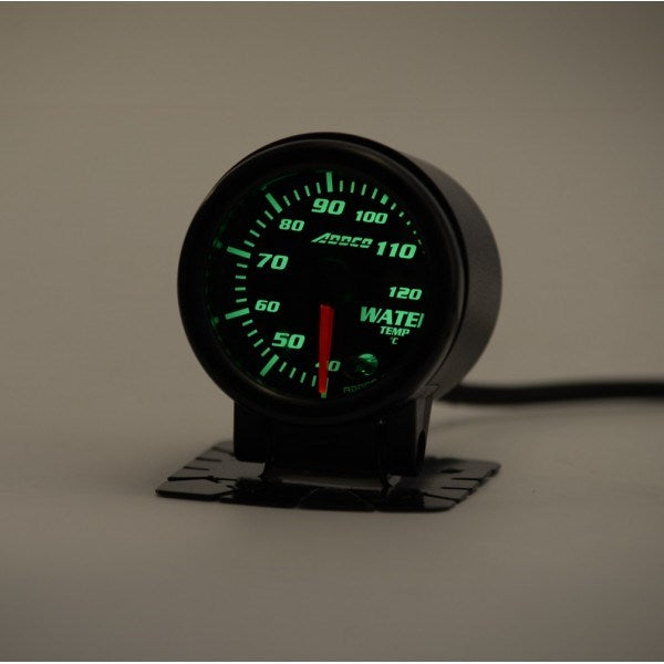 ADDCO - Water Temp Gauge With Sensor Smoked Face LED 7 Colours
