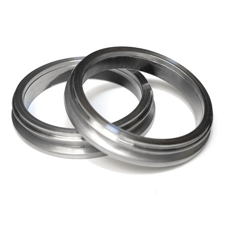 ATP Turbo Double Stepped Flange, 2.5" / T31 V-Band MILD STEEL (3.10" OD flange, Grooved for 2.5" & 3" OD Tube)