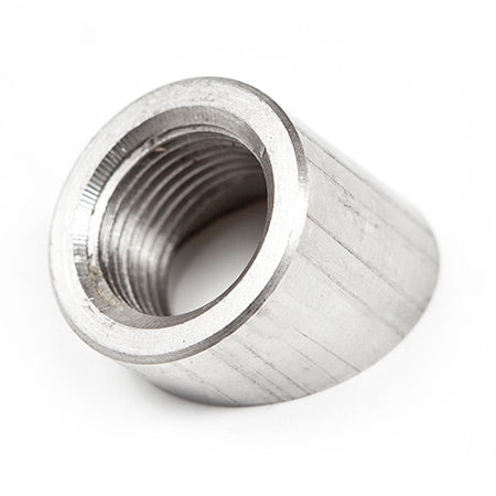 ATP Turbo Weld Bung, Stainless, 45 Degree Fitting For 18mm O2 Sensor