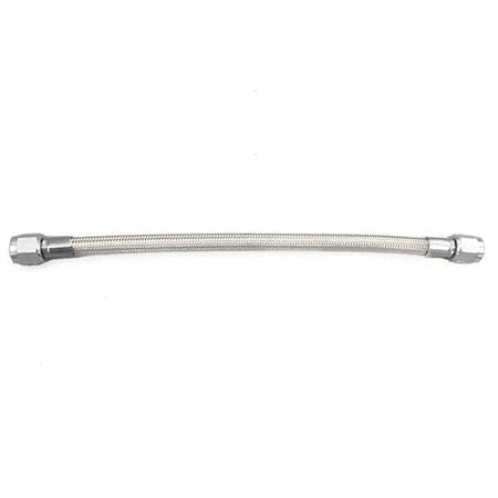 ATP Turbo Steel Braided Hose, -6 An, For Coolant Or Oil Use, 18 Inches Long, Straight/Straight Ends