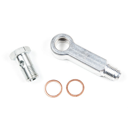 ATP Turbo Banjo Fitting Kit For 14mm Hole with -6 AN Male Flare (Long Alum Version)