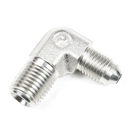 ATP Turbo 1/4" NPT to 4AN Flare Male to Male 90 Degree Adapter