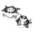 ATP Turbo HKS Flange Adapter Kit for FWD 2.0T FSI stock turbo location