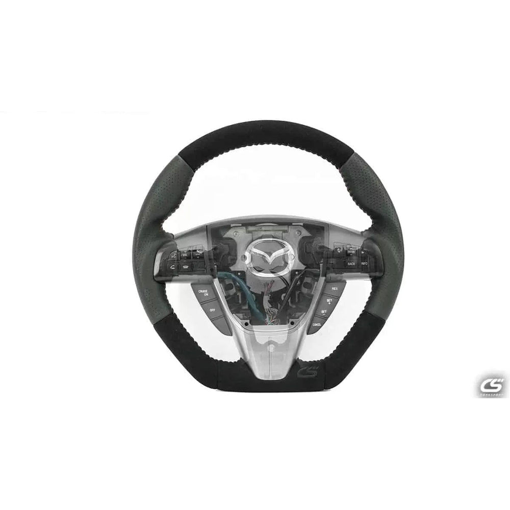 CorkSport Leather Steering Wheel - MS3 Gen 2