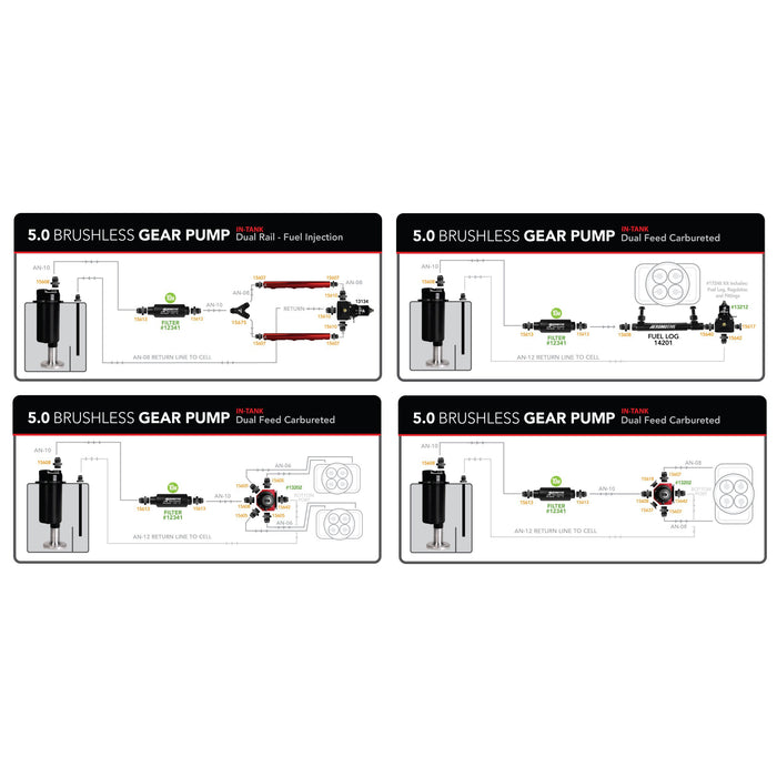 Aeromotive 5.0 Brushless Stealth Fuel Cell, 6 Gallon
