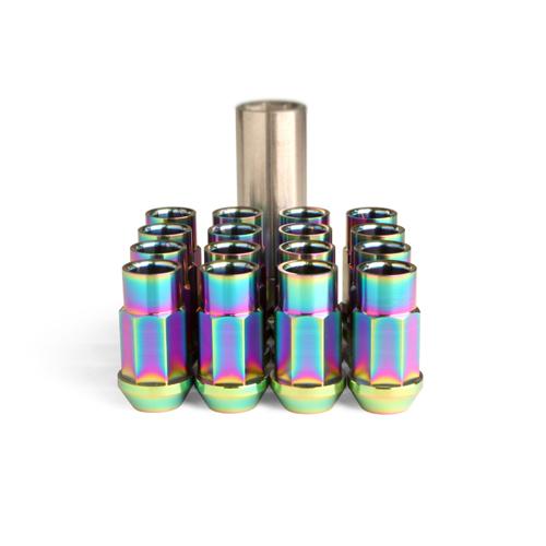 BLOX Racing 7-Sided Forged TI Extended Lug Nut Set