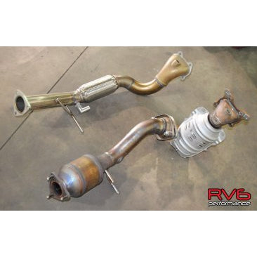 RV6™ 2012-2015 Civic SI Bellmouth Downpipe with Metallic High Flow Cat Kit