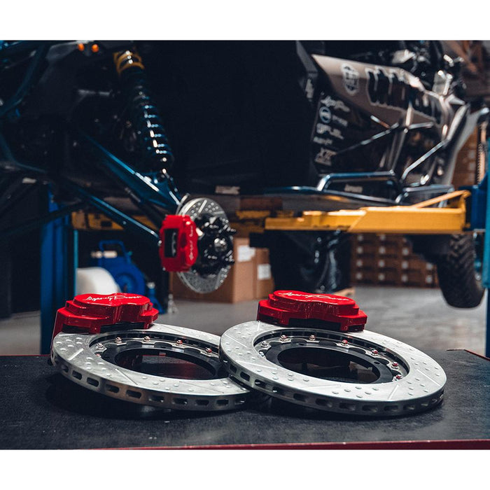 Agency Power 17-20 Can-Am Maverick X3 Big Brake Kit - Blue Ice w/White Logo