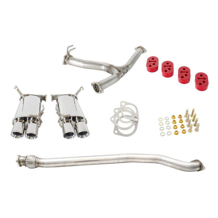 GrimmSpeed Catback Exhaust System - Un-Resonated - 11-20 WRX/STI Sedan