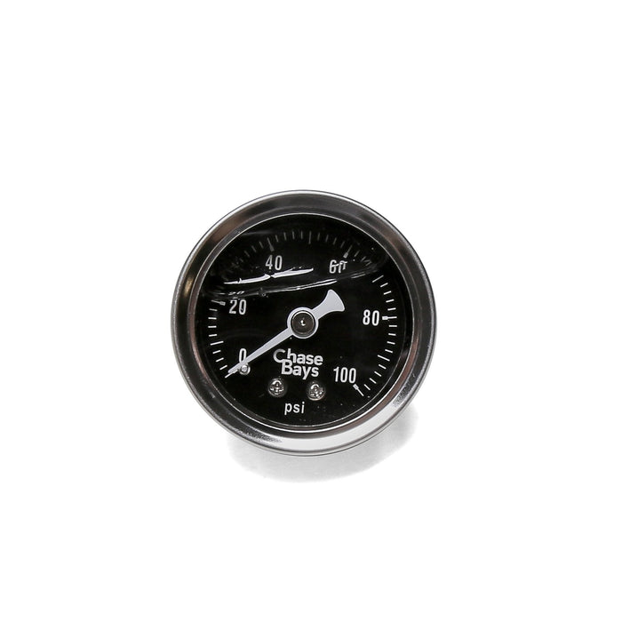 Chase Bays Fuel Pressure Gauge - Liquid Filled 0-100psi